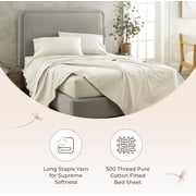 Whisper Organics 500 TC Sateen Fitted Sheet