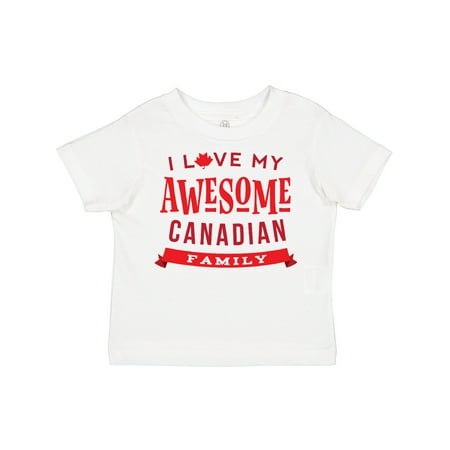 

Inktastic Canadian Family Pride Awesome Gift Toddler Boy or Toddler Girl T-Shirt