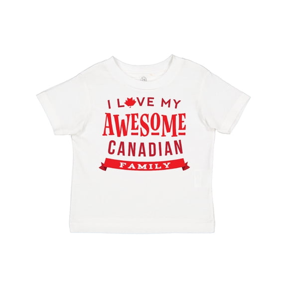 Inktastic Canadian Family Pride Awesome Boys or Girls Toddler T-Shirt