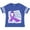 Football Blue and White, variant on Stop Domestic Violence-shattered Glass Boys or Girls Toddler T-Shirt