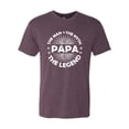 thumbnail image 2 of Wild Bobby, Papa Man Myth Legend Funny Dad Uncle Papa Granpa Dad Gift, Father's Day, Men Premium Tri Blend Tee, Vintage Purple, Medium, 2 of 4