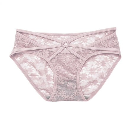 

Felwors Womens Underwear Lace Bikini Panties Silky Comfy Lace Brief Panties Size One Size