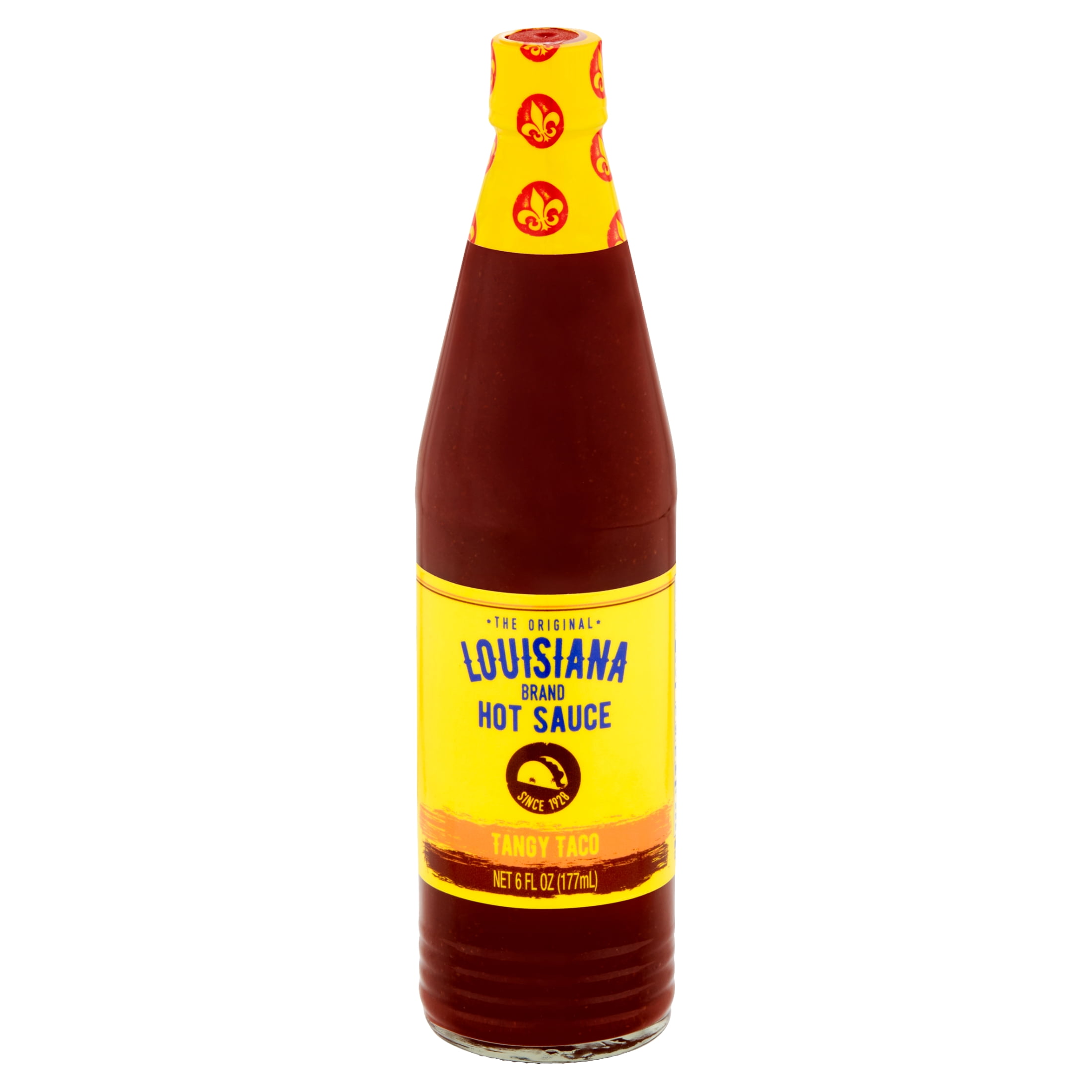 (5 pack) The Original Louisiana Brand Hot Sauce, Tangy Taco, Shelf-Stable, 6 fl oz Bottle