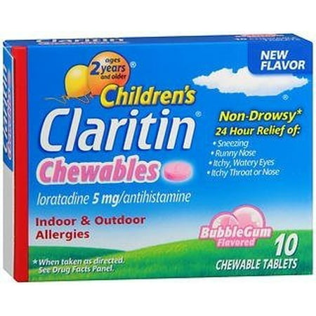 UPC 041100570697 product image for Claritin Children's Bubble Gum Chewable Tablets 5mg 40c | upcitemdb.com