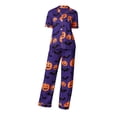 thumbnail image 3 of Halloween Pajamas Halloween Printed Short Sleeve Long Pants Pajamas for Women Set, 3 of 3