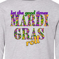 thumbnail image 4 of Inktastic Mardi Gras Let the Good Times Roll Long Sleeve Youth T-Shirt, 4 of 5