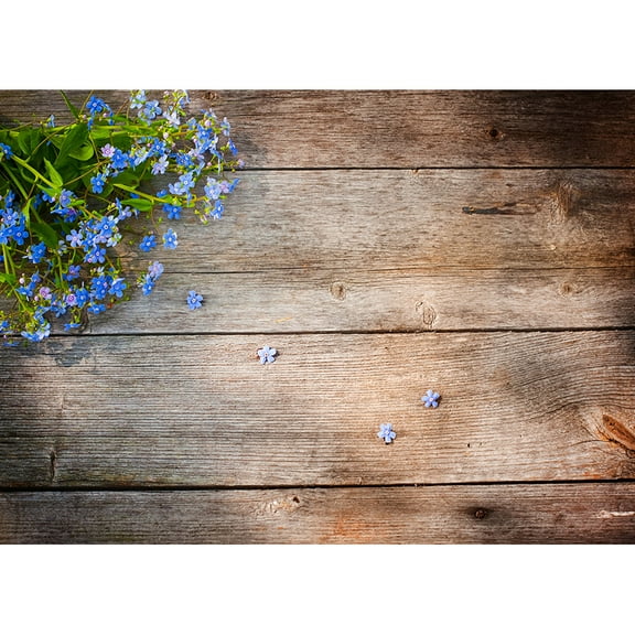 Vinyl Custom Photography Backdrops Props Flower Wood Planks Photo Studio Background 2183 KLZ-23