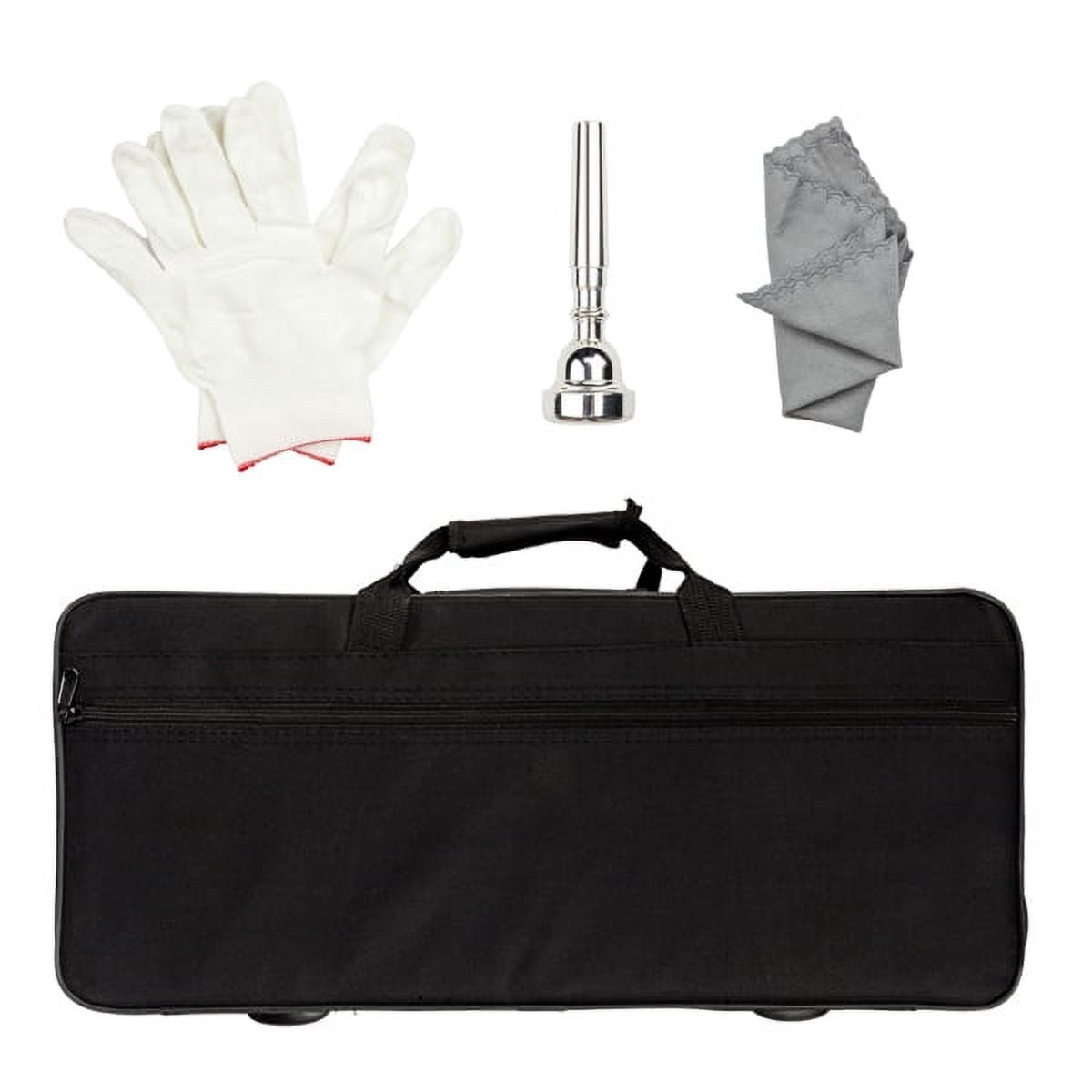 Drop B Tone Adjustable Trumpet Gloves Set Plaint Golden