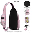 thumbnail image 3 of Crossbody Sling Backpack for Women Men Pink Sea Shells Beach Shoulder Sling Crossbody Casual Chest Bag for Travel Sports Running Hiking, 3 of 6