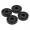 Black, variant on Qiilu 4PCS 40*10mm Aluminium Alloy Amplifier Pad Anodizing Sand Blasting Amplifier Pads Feet, Speakers Stand Feet, Amplifier Aluminium Feet