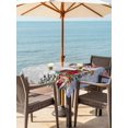 thumbnail image 2 of Outdoor Tablecloth with Umbrella Hole and Zipper, Grey Snowman Christmas Square Table Cloth 60x60 Inch Waterproof Tablecloth, Snowflake Red Truck Xmas Tree Gifts Picnic Table Cover for Patio Camping, 2 of 7