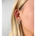 thumbnail image 4 of Bow earrings, women's gold and silver bow earrings, women's bow jewelry, 4 of 7