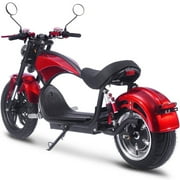 MotoTec Raven 60v 30ah 2500w Lithium Electric Cafe Motorcycle Red