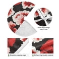 thumbnail image 4 of Elegant Red Flowers Christmas Tree Skirt Stand Mat Waterproof Floor Protection Mat for Holiday Decoration, 4 of 6