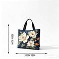 thumbnail image 3 of Quilted Tote Bag for Women, 12x12in Vintage Digital Print Shoulder Bag with Zipper, Large Capacity Foldable Shopping Tote, Tear-Resistant Polyester Handbag for Commuting Travel & Daily Use, 3 of 8
