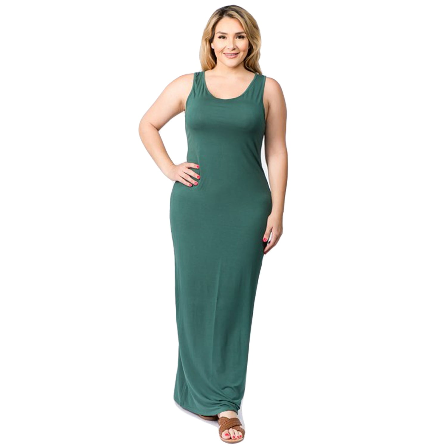 Women's Sleeveless Maxi Dress (Plus Size) Walmart Canada