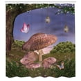 thumbnail image 3 of Ambesonne Fantasy Shower Curtain, Enchanted Forest Magic Art, 69"Wx75"L, Multicolor, 3 of 3