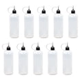 thumbnail image 4 of 10x botellas con punta de precisión pequeñas botellas de pegamento duraderas y fáciles de llenar botellas cuentagotas de líquido para Quilling pintura 120ml, 4 of 8