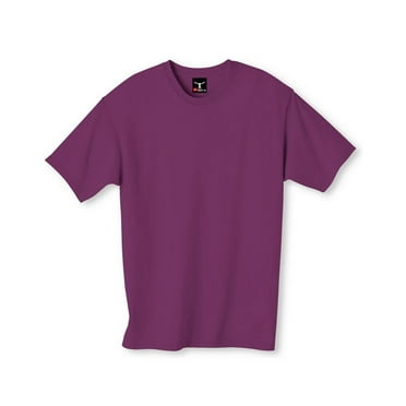 Hanes Beefy-T Men`s Short-Sleeve T-Shirt (Pack of 3) 3 Purple