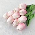 thumbnail image 3 of Paquete de 10 flores de tulipán de imitación, flores de tulipán de imitación falsas, ramo de novia, ramo de tulipán falso realista para el hogar, 3 of 3