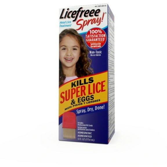 LiceFreee! Lice Killing Hair Spray 6 oz (Pack of 3)