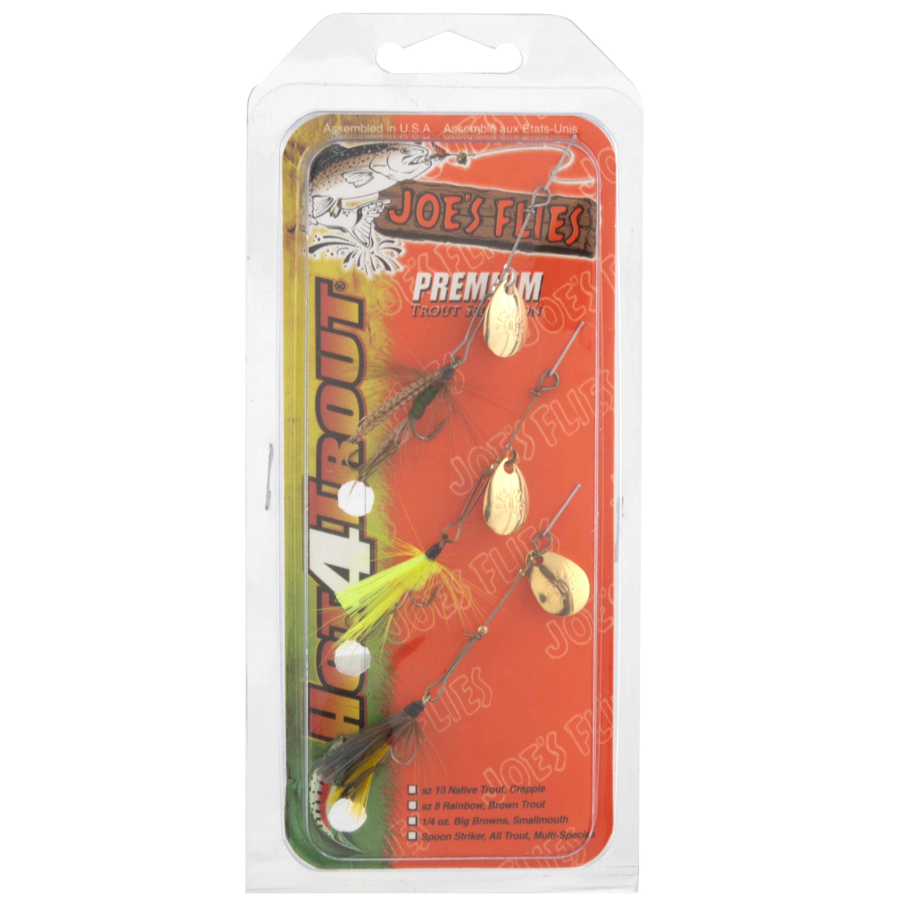 Joe's Flies Fish Lures Short-Striker Fishing Lure, Size 10, 3 Count
