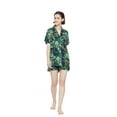 thumbnail image 2 of Amaxer Women 100% Pajama Set Short Sleeve Silky Pjs Button Down Comfy Nightwear, 2 of 5
