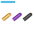 thumbnail image 3 of Uxcell Dart Flight Protectors Aluminum Dart Accessories, Purple Gold Tone Black 9 Pack, 3 of 5