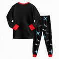 thumbnail image 6 of CAUYDY Kids Boy Sleepers Clothes for Child Fall Winter 5-7T 8-10Y Long Sleeved Tee Shirt and Pants 2 Piece Comfy Set Boys Pajamas Sizes 6-7 Years,Red, 6 of 6