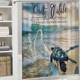 thumbnail image 6 of Orinice   Ocean Shower Curtain Sets with Rugs Sea Turtle Shower Curtain Turtle Beach Shower Curtain Sets Nautical Shower Curtain Sets with Non-Slip Bath Mat Toilet Rug 60x72, 6 of 7