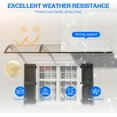 thumbnail image 3 of GUANSU-CN Polycarbonate Window Door Awning Canopy Clear with Black Bracket 40 Inch x 120 Inch, 3 of 6