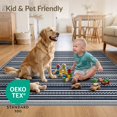 thumbnail image 4 of ODIKA 2'x3' Ultra-Soft Accent Mat, Geometric Stripes Repeating Lines Mirrored Layout Modern Accent None Washable, Bare feet friendly, Easy Care Indoor rug for Bedside, Footrest, 4 of 7