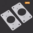 thumbnail image 1 of Furniture Hinge Repair Plate for Kitchen Cabinets Stainless Steel Cupboard Drawer Window Door Hinges Repair Kit Fittings, 1 of 4