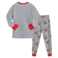 thumbnail image 7 of KPOPLK Kids Boys Pajamas 2-Piece Soft Cotton Long Sleeve Shirts Pants Set Winter Clothes Toddler Sleepwear Kids Pjs Outfit Grey Size 2-3 Years, 7 of 7
