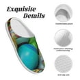 thumbnail image 5 of KLL Easter Egg1 Pattern Adult Unisex Cozy Slippers,Fuzzy Slip-on Slippers TPR Sole Slippers Comfort Plush Home Footwear for Indoor & Outdoor-37/38, 5 of 7