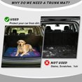 thumbnail image 4 of Xixirimido SUV Cargo Liner Car Trunk Mat Universal Trim-to-Fit All Weather Cargo Mats for Most Car Model Trunk Liner Floor Mat Cargo Cover, Butterfly and Daisy Flowers, 4 of 7