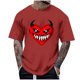 thumbnail image 1 of Blusas y camisas de manga corta y cuello redondo para hombre. Blusas/camisetas de manga corta con cuello redondo y estampado de Halloween para hombre. Blusa para hombre., 1 of 4