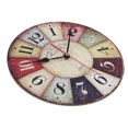 thumbnail image 1 of Reloj de pared moderno de barrido silencioso europeo de 11 pulgadas, comprimida, 30 *30 x 4 cm Macarena Reloj de pared de madera vintage, 1 of 8