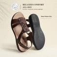 thumbnail image 6 of DREAM PAIRS Women's Arch Support Sandals Comfortable T-Strap Thong Sandals with Adjustable Buckle Orthotic Casual Beach Walking Summer Flat Sandals, 6 of 8