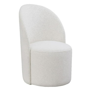 Pemberly Row Modern / Contemporary Cream Fabric Accent Chair