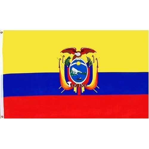 Trade Winds 2x3 Ecuador Flag 2'x3' House Banner Grommets Fade Resistant 100D