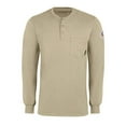 thumbnail image 2 of Khaki Long Sleeve Tagless Henley, 2 of 6