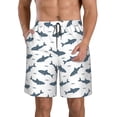 thumbnail image 1 of Fotbe Cute Shark Trajes de Baño Estampados para Hombre, Shorts de Verano de Secado Rápido, Ropa de Playa, Bañadores-Medium, 1 of 6