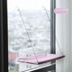 thumbnail image 1 of Hamaca colgante con ventana para gato, cama con ventosa, ahorro de espacio para todas las estaciones, fácil de instalar, marco de escalada para gatos, invierno,Rosa, 1 of 7