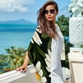 thumbnail image 6 of Daisy Chic Translucent Chiffon Hair Scarf Light Breathable 180*73 (70.86*28.7in) Silk Wrap, 6 of 6