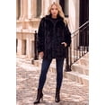 thumbnail image 3 of Roaman's Women's Plus Size Mid-Length Hooded Faux Fur Coat, 3 of 5
