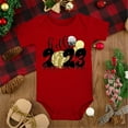thumbnail image 2 of Gibobby Mamelucos para bebe niño Mi primera ropa de Año Nuevo para recién nacidos, bebés, niños y niñas, trajes de Año Nuevo, pantalones cortos con estampado (Rojo, 18-24 Meses), 2 of 5