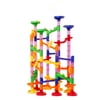 Marble Run Toy, 3D Railway Maze Game Toys Translucent Marbulous 105 Pieces 30 Glass Marbles - Starter Construction Child Building Blocks Set Toy for Kids