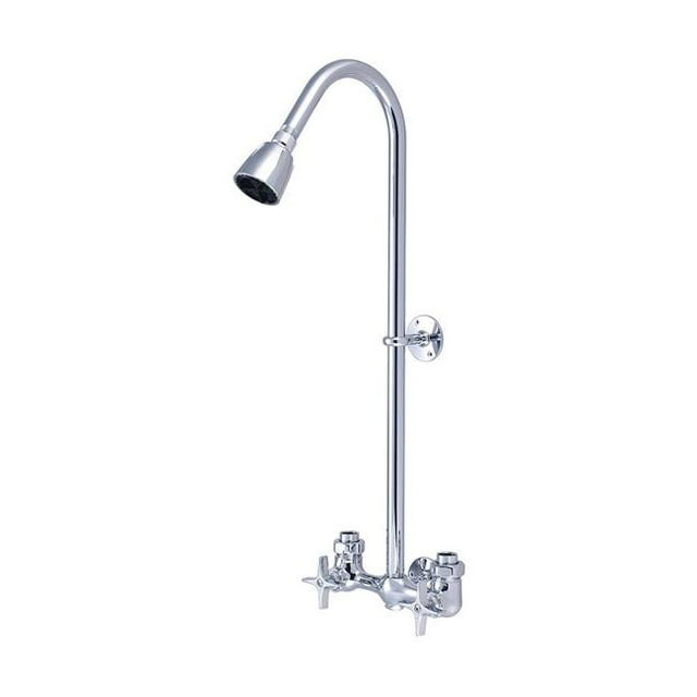 Central Brass 1379 Two Handle Exposed Shower Set - Polished Chrome