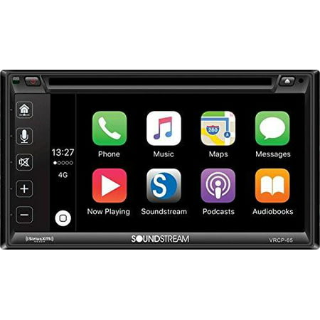 Soundstream VRCP-65 6.2'' CD DVD Bluetooth iPhone Apple Car Play Sirius XM (Best Way To Play Iphone Through Car Stereo)